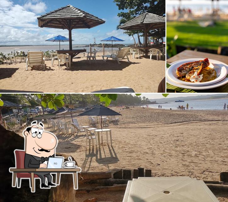 O interior do Uçá Restaurante Itacaré