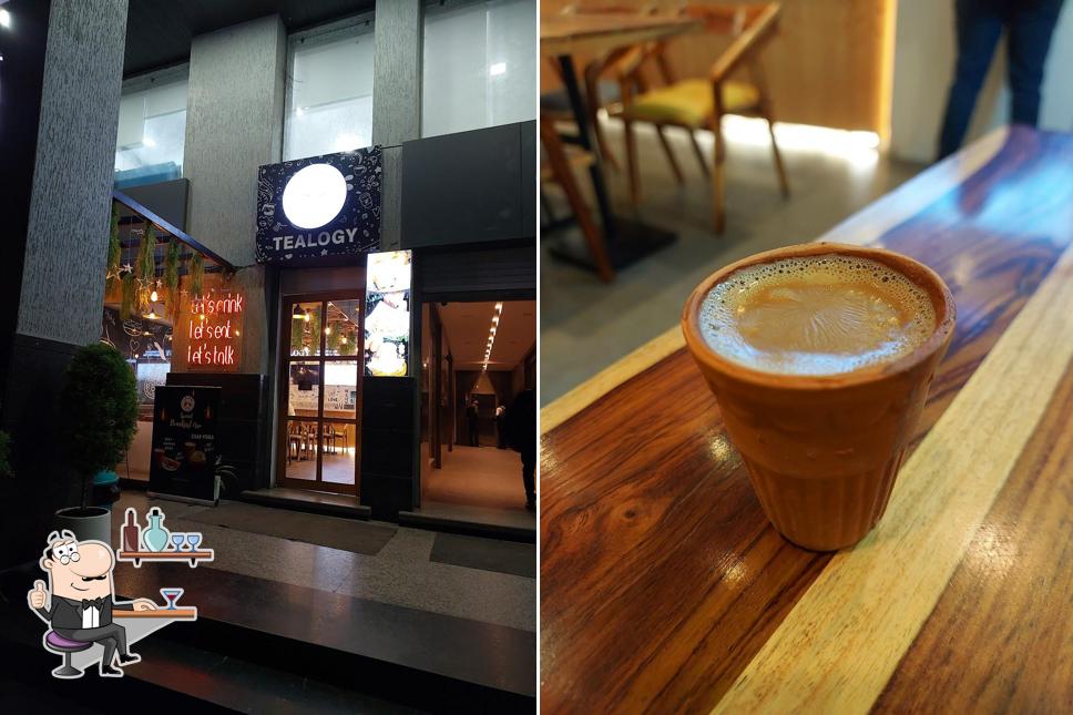 The interior of Tealogy Cafe