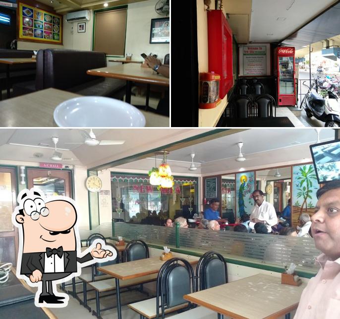 The interior of New Alka Restaurant