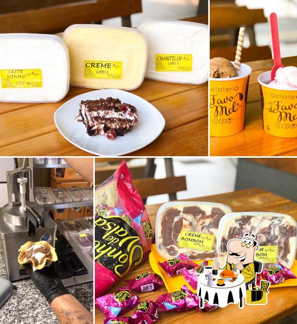 Platos en Gelateria Favo de Mel