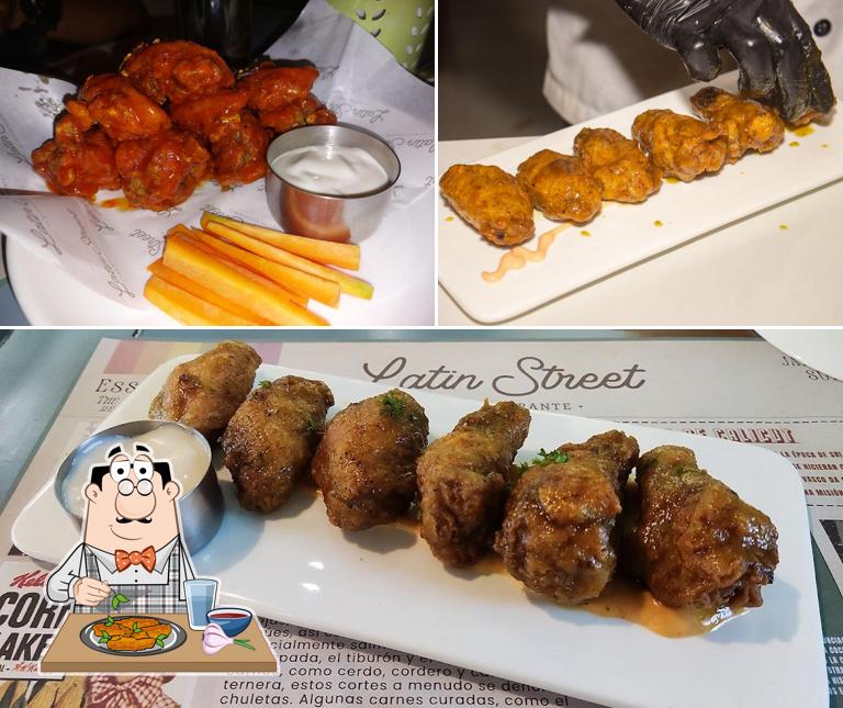 Chicken wings at Latin Street