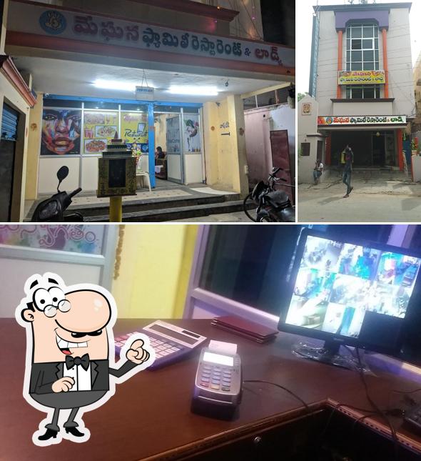 Among different things one can find exterior and interior at Meghana Family Restaurant & Lodge