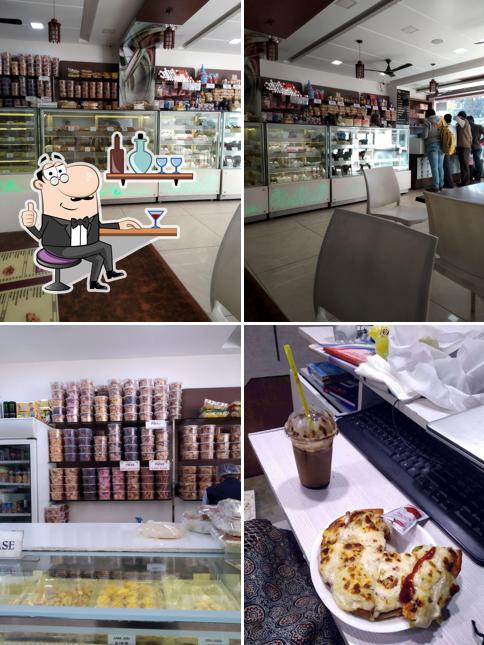 Take a seat at one of the tables at Parag Bake & Brew