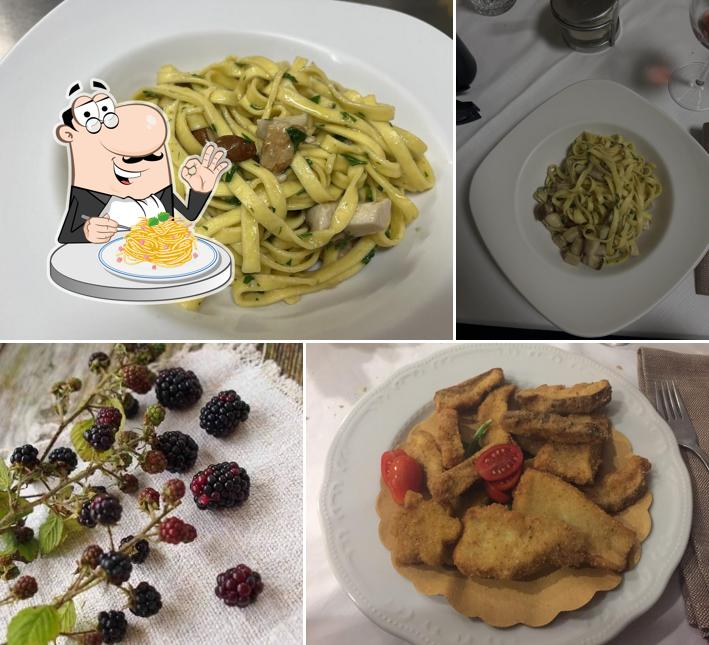 Spaghetti alla carbonara al La Rosa Bianca