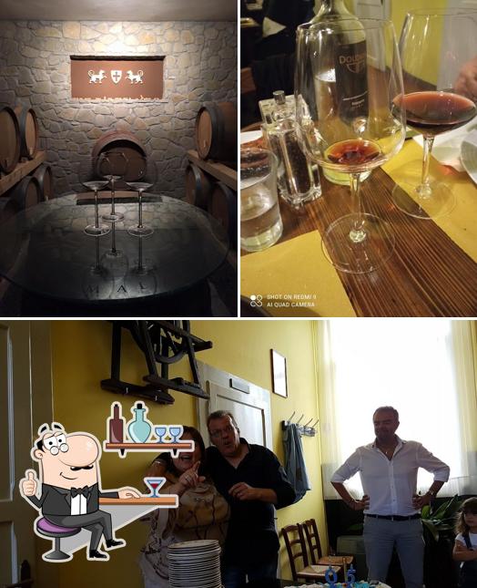 Dai un'occhiata agli interni di Osteria La Cantina di via Firenze