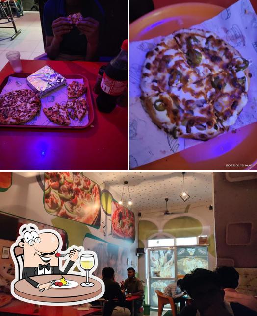 The image of Pub G Pizza Onwer Vikram’s food and interior