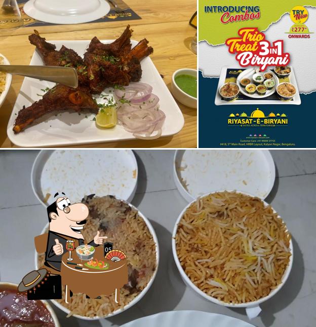 Food at Riyasat-E-Biryani