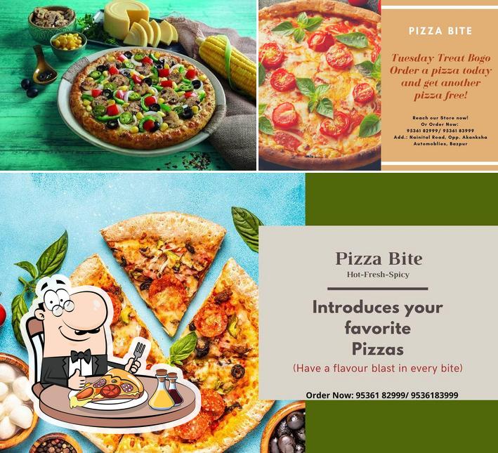 At Pizza Bite, you can get pizza