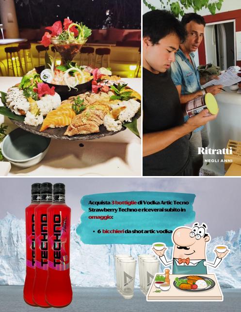 La cibo e esterno del ristorante