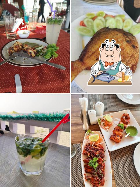 Grilled salmon at Betty's beach Shade shack