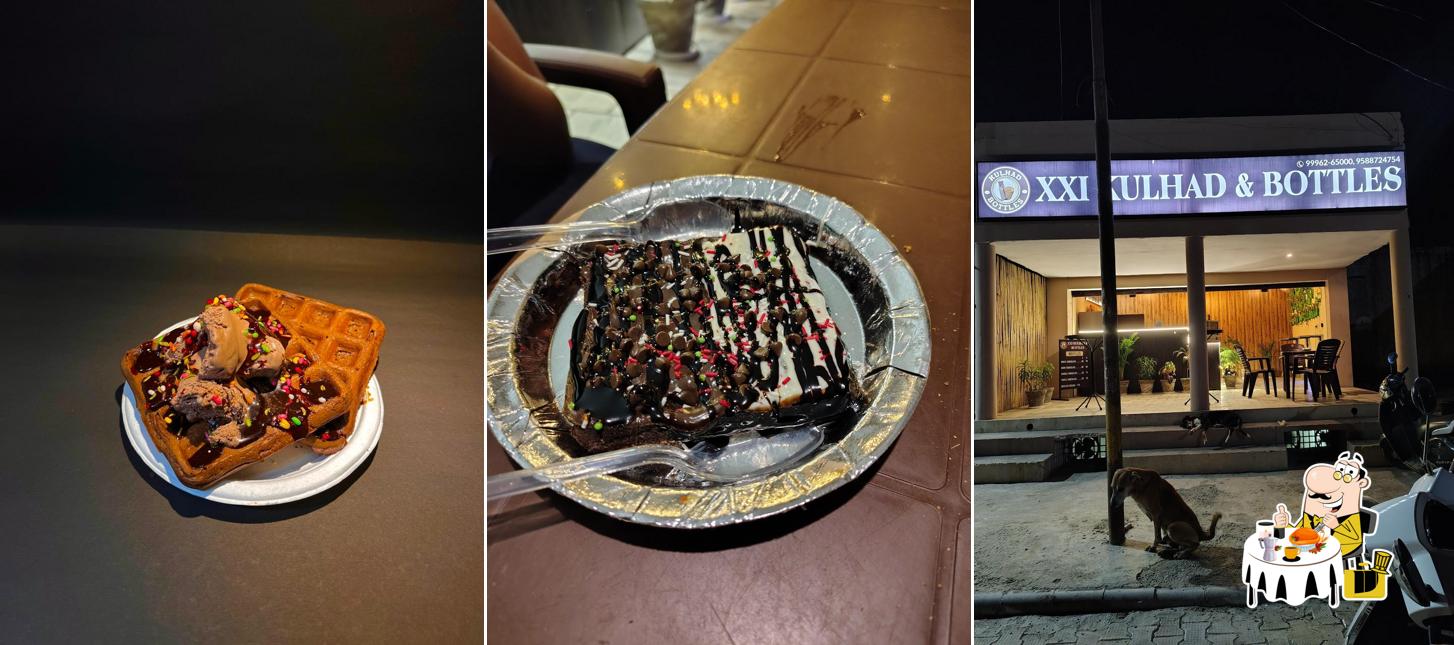 Meals at Cafe XXI Kulhad And Bottles