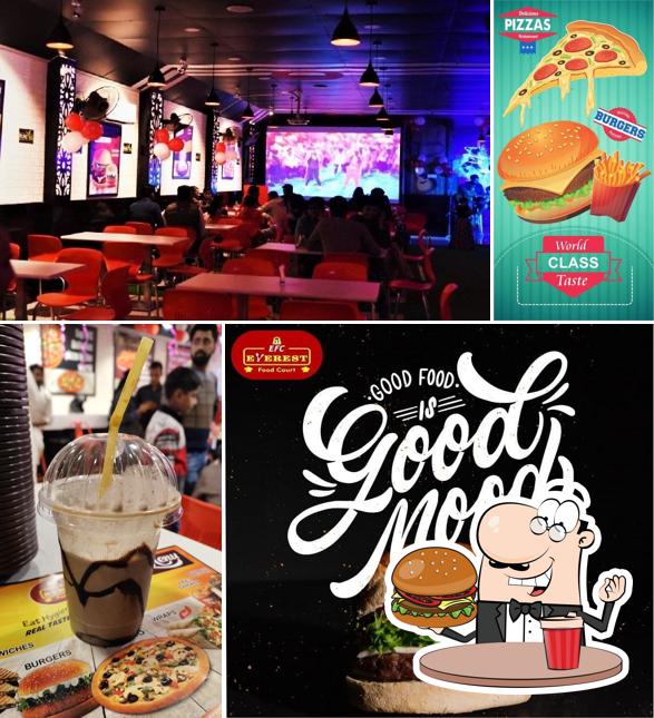Order a burger at EFC - Everest Food Court Varanasi Office