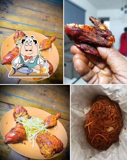 Grilled salmon at New Ashoka Chinese Center no - 3