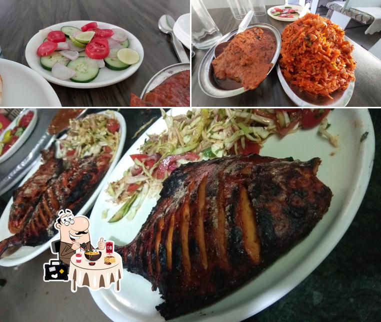 Food at Aman Restaurant