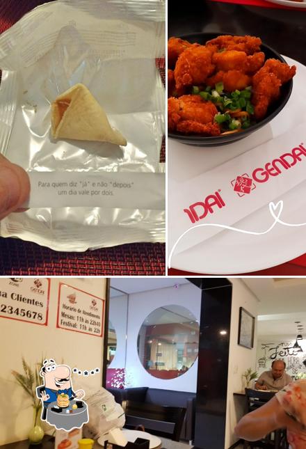 Dê uma olhada a foto apresentando comida e interior no Gendai - Restaurante Japonês