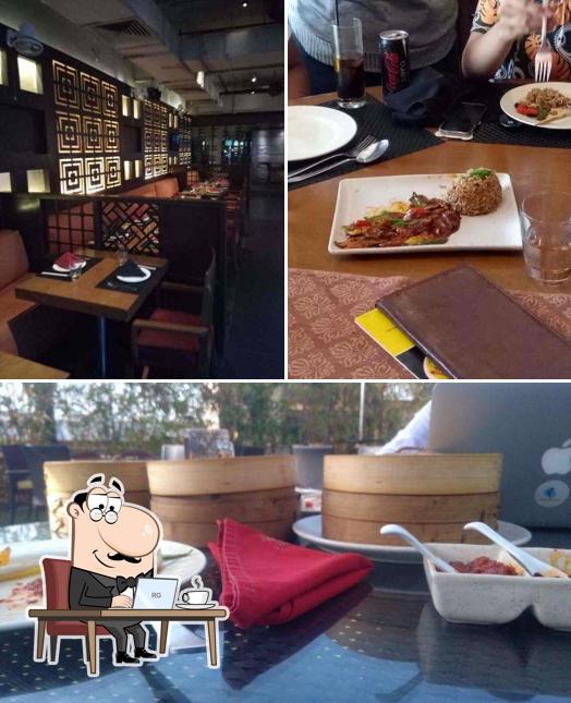 Take a seat at one of the tables at Kylin