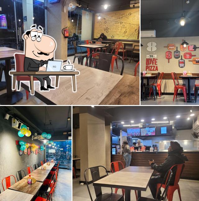 The interior of Pizza Hut Landra Road, Mohali
