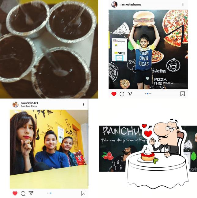 Panchu's pizza offers a range of sweet dishes