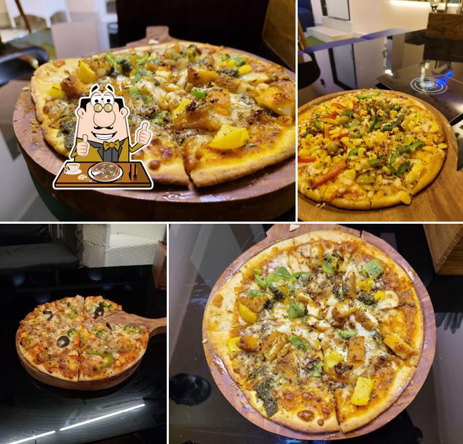 Pick pizza at The Urban Cafe