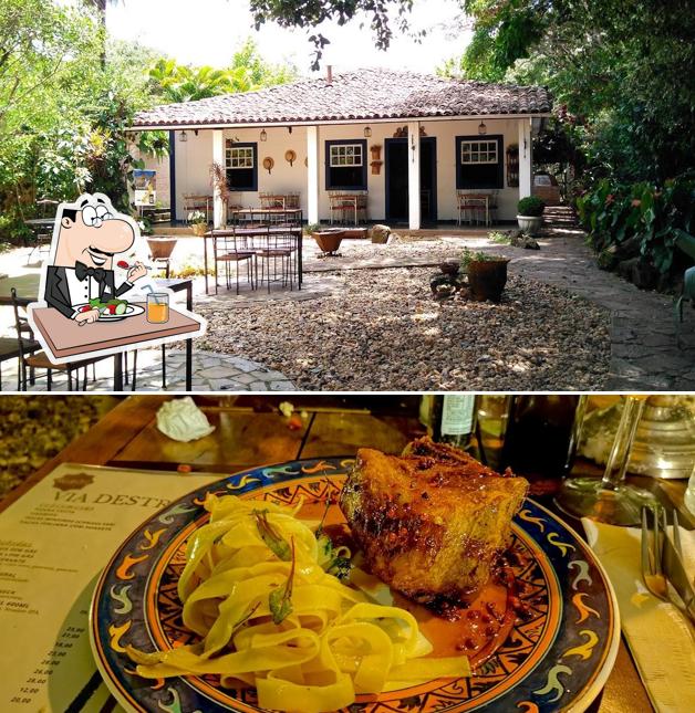 Costeletas de porco em Via Destra Ristorante