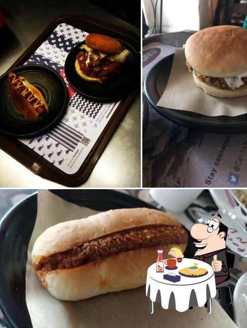 Get a burger at Candies