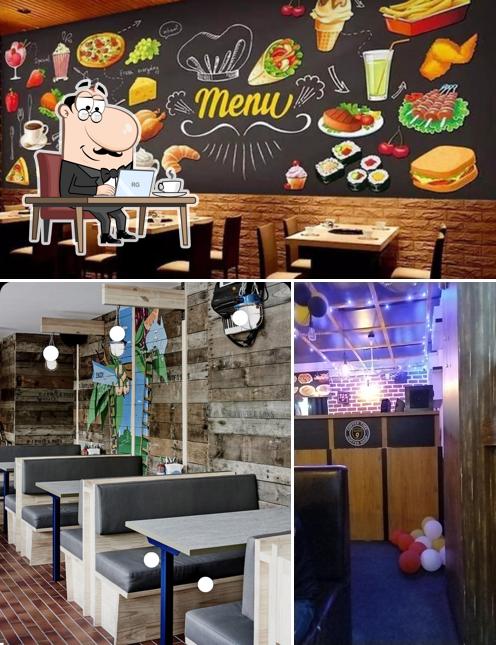 The interior of The super 9 cafe