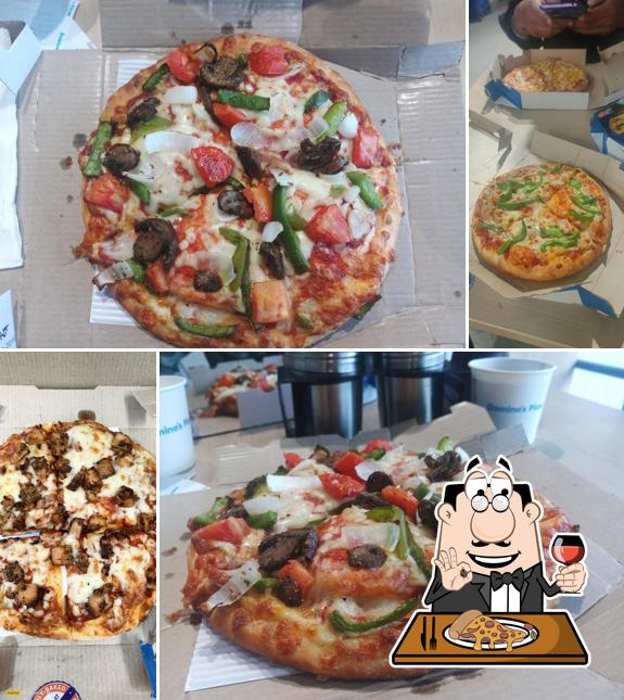 At Domino's Pizza Railway Station, Raipur, you can try pizza