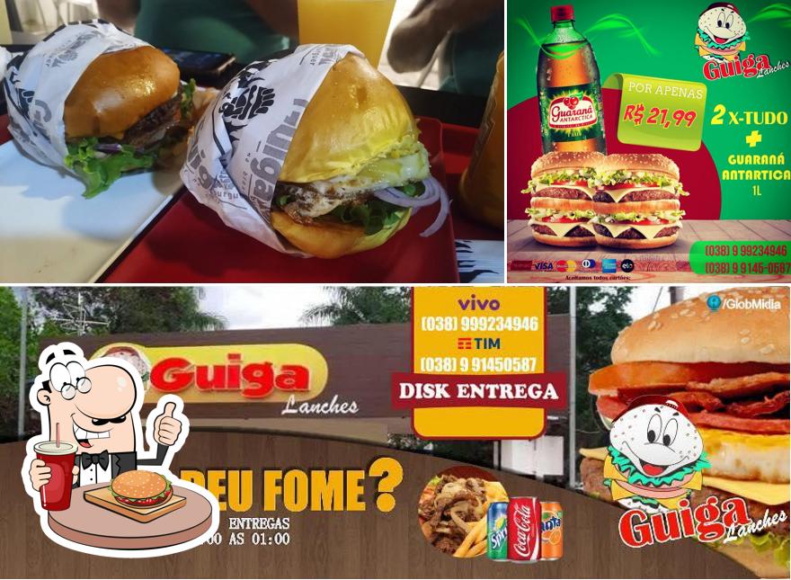 Os hambúrgueres do Guiga Lanches irão saciar diferentes gostos