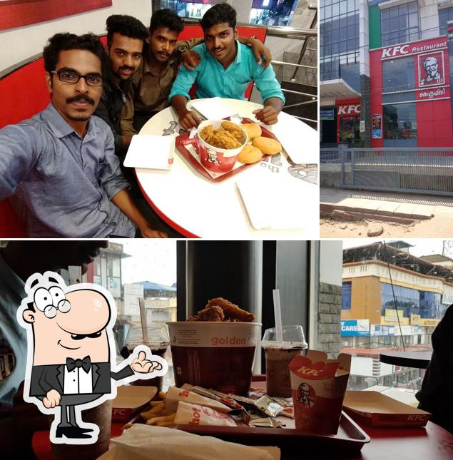 The interior of KFC