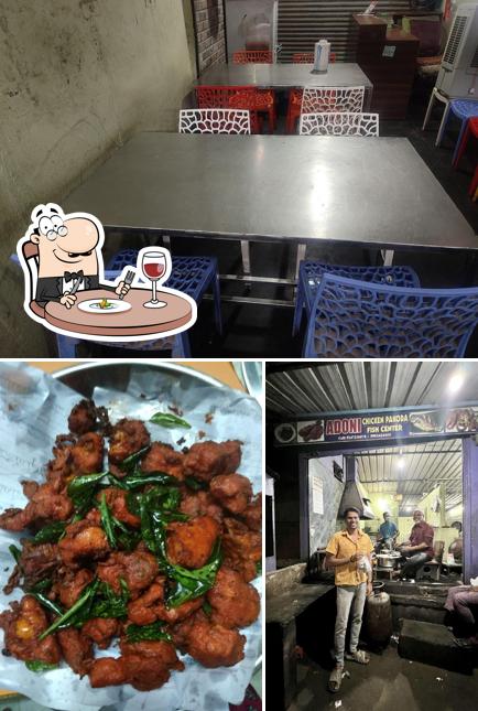 The photo of food and interior at Adoni Chicken Pakoda Centre