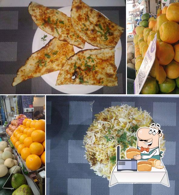 Garlic bread at Konaseema Ruchulu & juice