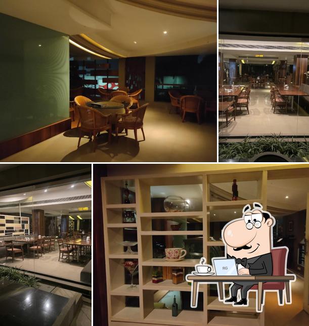 The interior of Frangipani