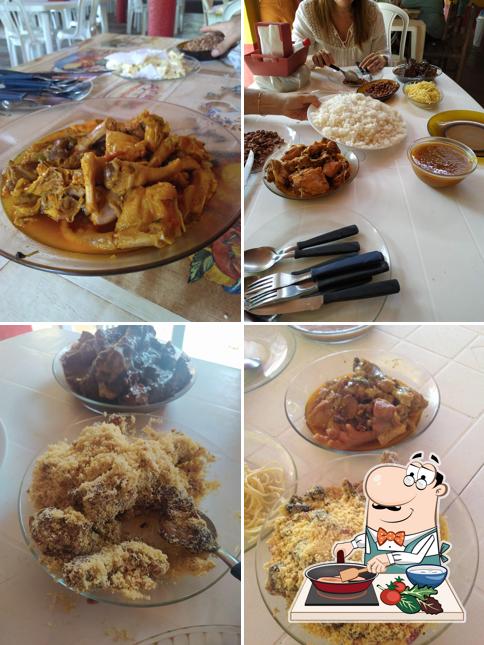 Curry de frango em Restaurante Galinha Caipira da Dona Mirtes