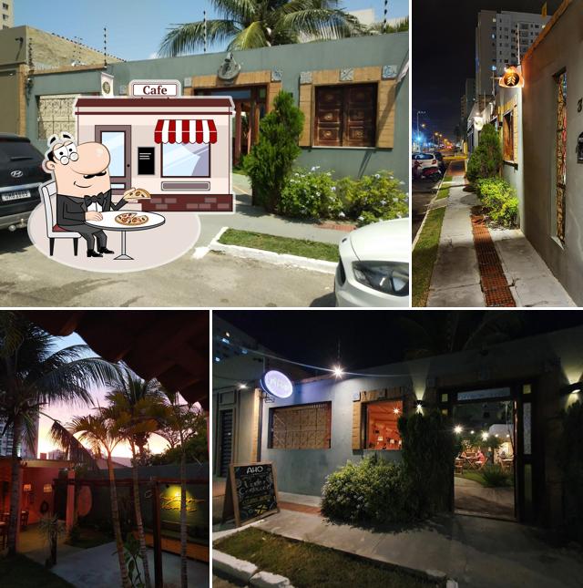 O exterior do Casa Aho