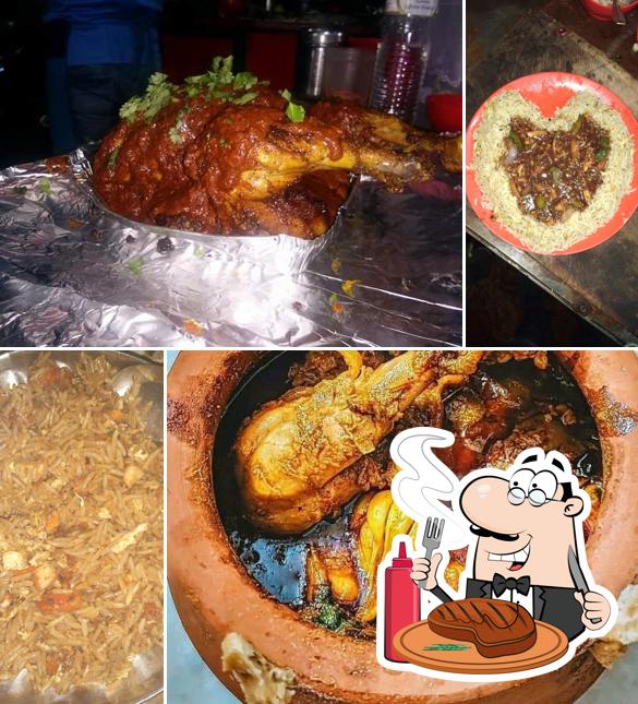 Get meat dishes at KMC food