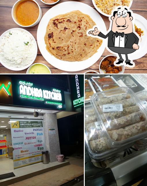 The image of interior and pizza at Andhra kitchen