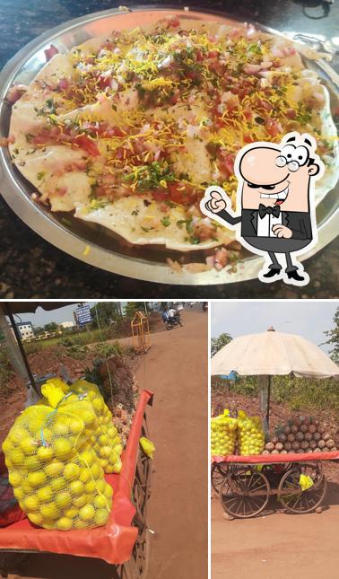 Among different things one can find exterior and food at New Ram Dhaba