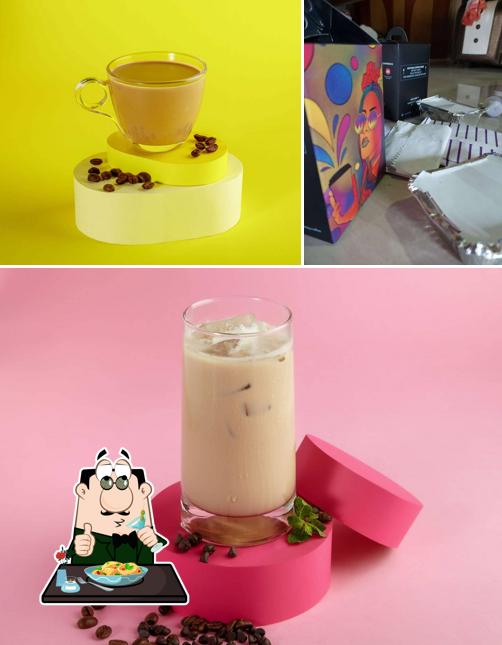 Among various things one can find food and exterior at SLAY Coffee