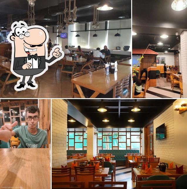 The interior of Simply South By Taste Of Bhagwati