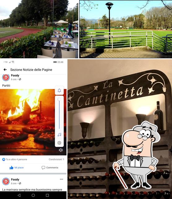 Goditi la vista dall'area esterna di LA TAVERNA DEGLI ASSI