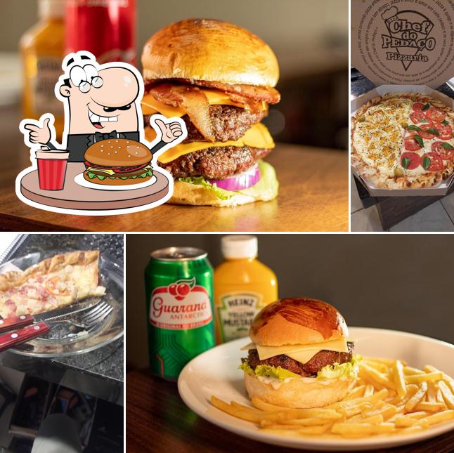 Deguste um dos hambúrgueres servidos no Gonzzaro Burger & Pizza