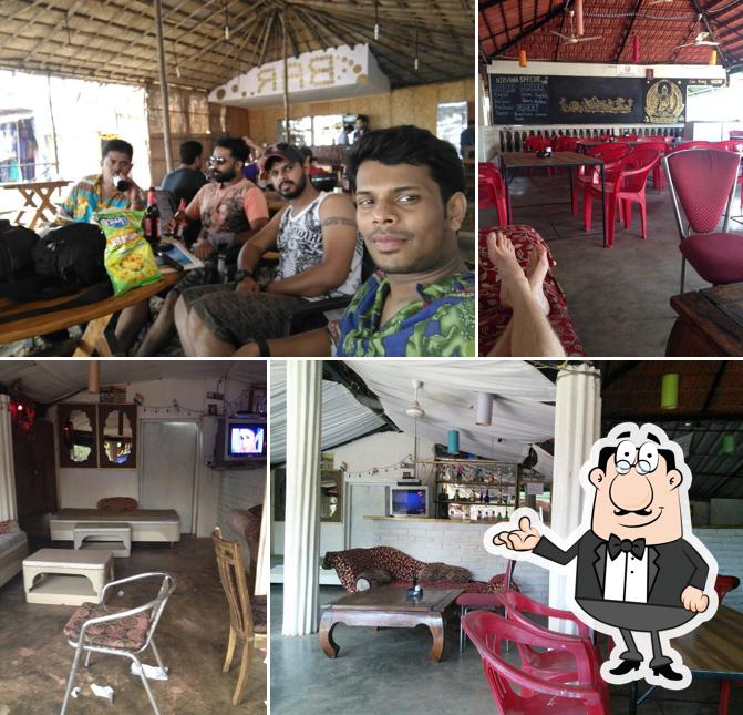 The interior of Nirvana Cafe