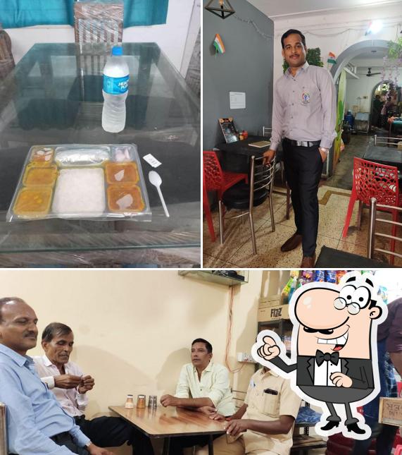 The picture of interior and food at Polka Restaurant