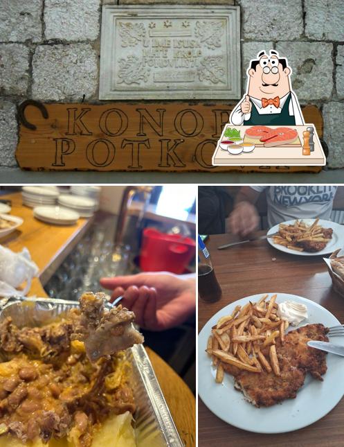 Fish and chips al Konoba Potkova