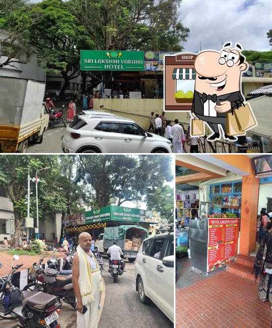 Check out how SRI LAKSHMI VARAHA HOTEL looks outside