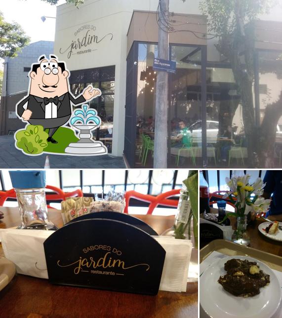 O exterior do Restaurante Sabores do jardim