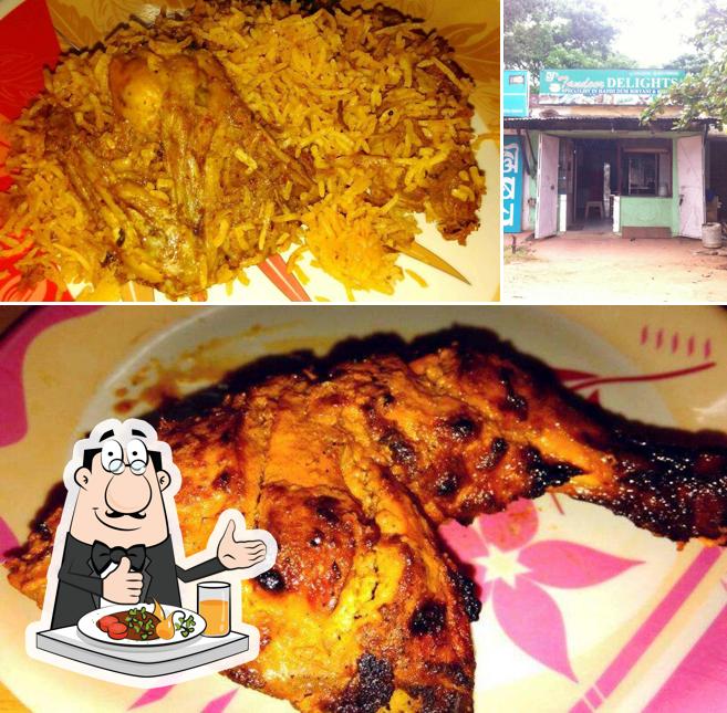 The image of food and exterior at Bj's Tandoor Delight