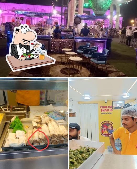 Take a look at the image displaying food and interior at Chacha Bhatija Caterers