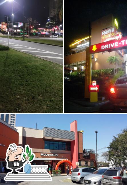 O exterior do McDonald's