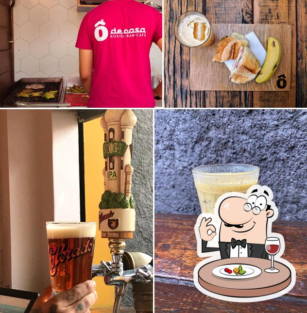 A imagem do Ô de Casa Hostel & Bar’s comida e bebida